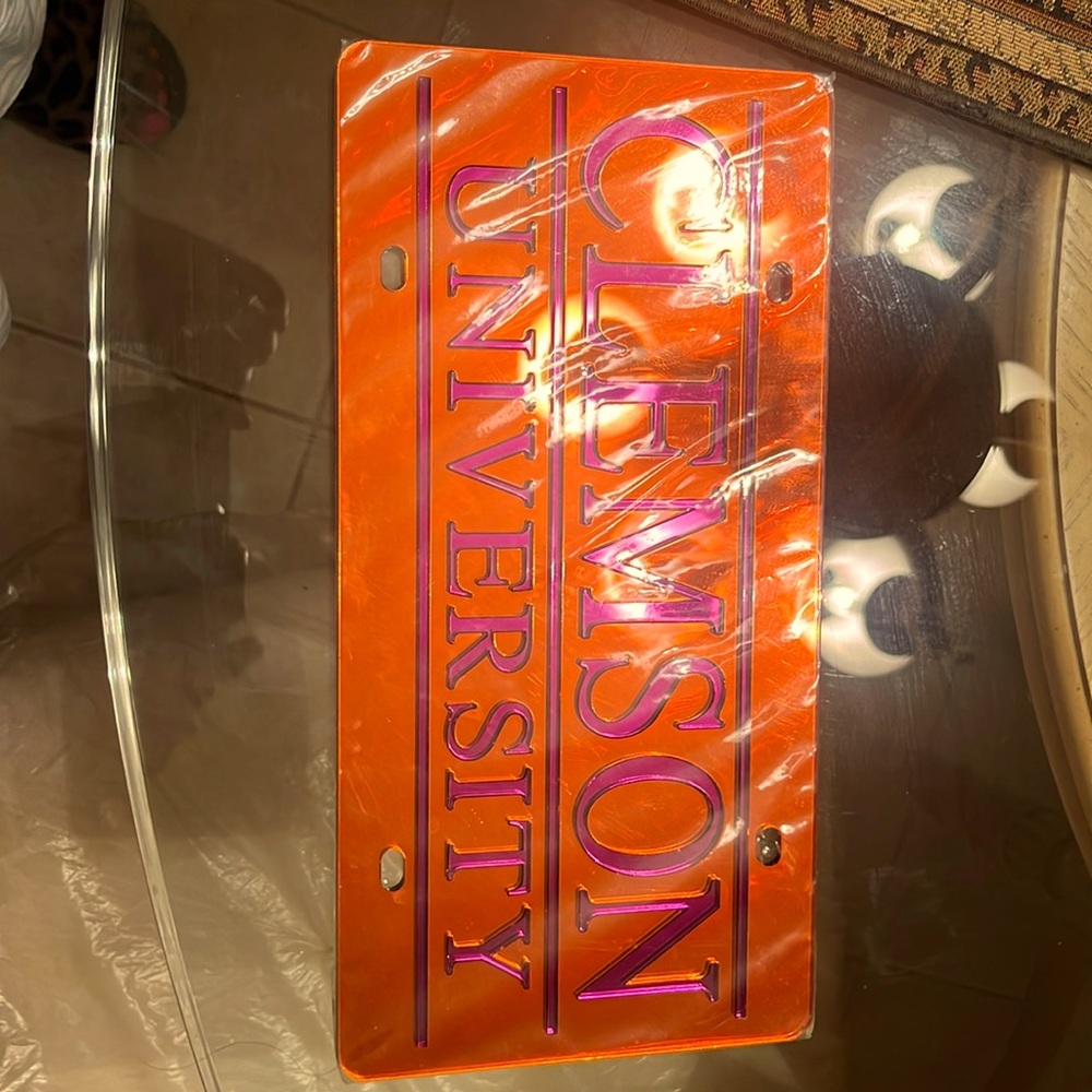 Clemson University license plate